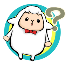 Pretty & Interesting Sheep. sticker #11662192