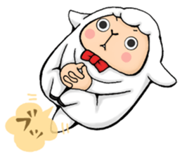 Pretty & Interesting Sheep. sticker #11662203