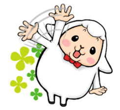 Pretty & Interesting Sheep. sticker #11662219
