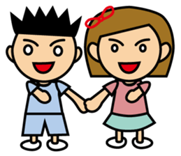 Siblings everyday life sticker #11662608