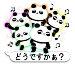 Happiness, cheerful pandas. sticker #11662885