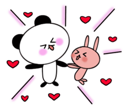 1 year panda pair sticker #11662966