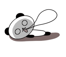 1 year panda pair sticker #11662970