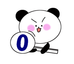 1 year panda pair sticker #11662974