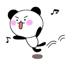 1 year panda pair sticker #11662980