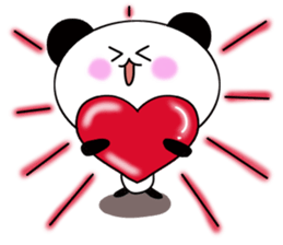 1 year panda pair sticker #11662983