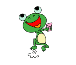 Ama-san frog sticker #11663086