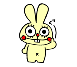 false eyelashes rabbit no.2 sticker #11663146