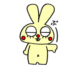 false eyelashes rabbit no.2 sticker #11663147