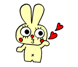 false eyelashes rabbit no.2 sticker #11663154