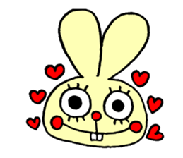 false eyelashes rabbit no.2 sticker #11663155