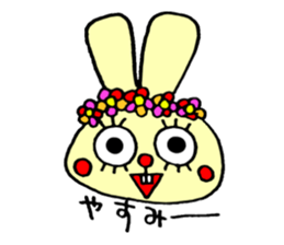 false eyelashes rabbit no.2 sticker #11663156