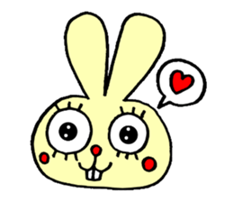 false eyelashes rabbit no.2 sticker #11663160