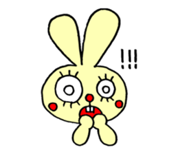 false eyelashes rabbit no.2 sticker #11663161