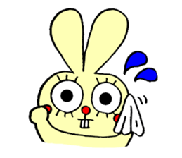 false eyelashes rabbit no.2 sticker #11663162