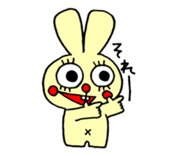 false eyelashes rabbit no.2 sticker #11663165