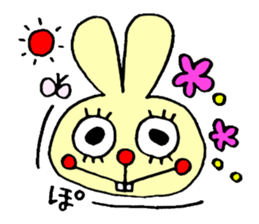 false eyelashes rabbit no.2 sticker #11663167