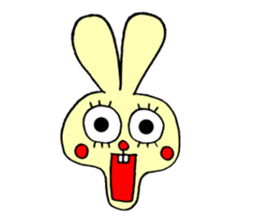 false eyelashes rabbit no.2 sticker #11663168