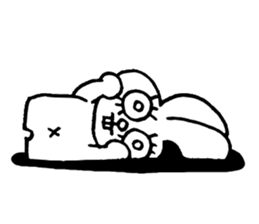 false eyelashes rabbit no.2 sticker #11663169