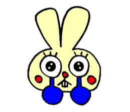 false eyelashes rabbit no.2 sticker #11663171