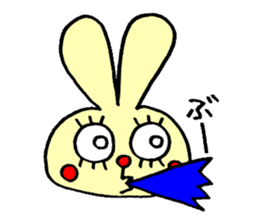 false eyelashes rabbit no.2 sticker #11663172