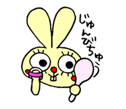 false eyelashes rabbit no.2 sticker #11663173