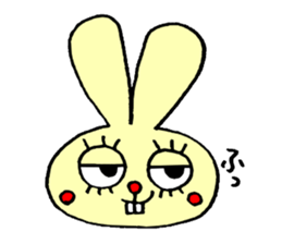 false eyelashes rabbit no.2 sticker #11663174