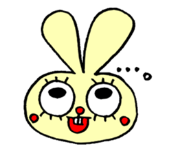 false eyelashes rabbit no.2 sticker #11663176