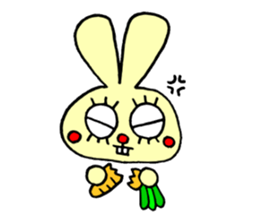 false eyelashes rabbit no.2 sticker #11663178