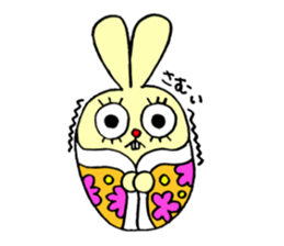 false eyelashes rabbit no.2 sticker #11663183