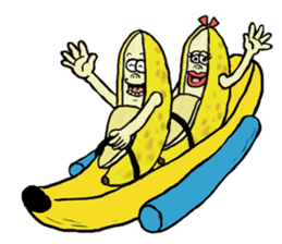 Banana of twins 2 sticker #11663583