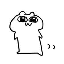 big eye hamster sticker #11663854