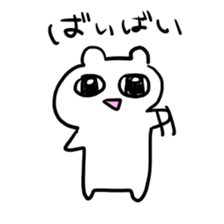 big eye hamster sticker #11663857