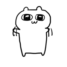 big eye hamster sticker #11663861