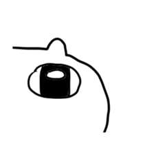 big eye hamster sticker #11663863