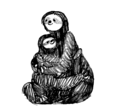 Sloth and his good friends. sticker #11663867