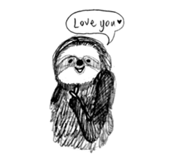 Sloth and his good friends. sticker #11663885