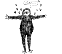 Sloth and his good friends. sticker #11663886