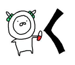 Cyopimaru aiueo 3 sticker #11663914