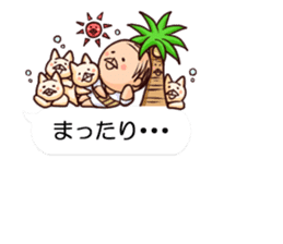 Grandpa and four cats sticker #11665691