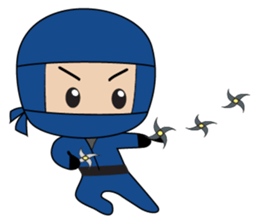 Ninja boy in training sticker #11665945