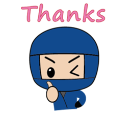 Ninja boy in training sticker #11665948