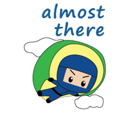 Ninja boy in training sticker #11665949