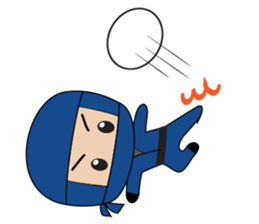 Ninja boy in training sticker #11665953