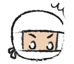 Ninja boy in training sticker #11665960