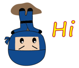 Ninja boy in training sticker #11665967