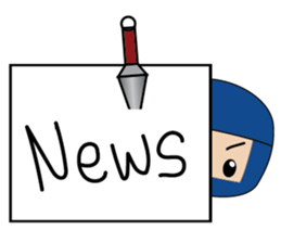 Ninja boy in training sticker #11665972