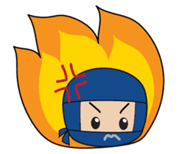 Ninja boy in training sticker #11665975