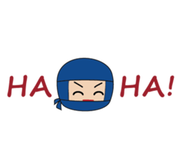 Ninja boy in training sticker #11665976