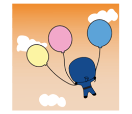 Ninja boy in training sticker #11665979